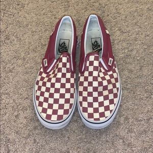 Vans Checkerboard Slip-On (Rumba Red)